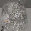 JMEXSUSS Outdoor Net Lights Waterproof, 12ft x 5ft with 8 Modes Remoter, 360 LED Plug in Net Lights for for Bush Patio Christmas Tree Decor (Clear Wire, White)