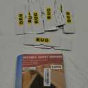 Rug Carpet Non Slip Grippers, Reusable Double Sided Carpet Tape Pads, Strong Adhesive Grippers for Area Rugs, Keep Corners Flat, No Damaging for Floor Removable,16Pcs