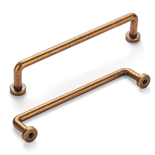 khtumeware  5 inch Hole Center Antique Brass Cabinet Pulls Vintage Cabinet Handle Kitchen Hardware Farmhouse Vintage Dressing Table Drawer Handle Classic Wardrob.