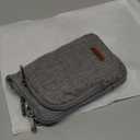 RONSIN Women Crossbody Bag Nylon Cell Phone Purses Wallet Travel Pouch Shoulder Strap with Anti Theft Locking Zipper (Grey)