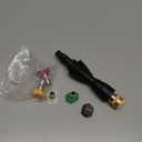 PWACCS Pressure Washer Gun Adapter Kit  Power Washer Gun Fittings with 1/4" Quick Connect Socket  5 Spray Nozzles Include  Compatible with Ryobi, Powerclean, Portland and Husky