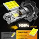 Termitor 2026 New Gen H7 Light Bulbs, High-Performance Bright 70000LM 14X With 18CSP Chips, 1:1 Mini Size Plug-N-Play No Adapter, 10 Years Lifespan IP68, Light Kit Pack of 2
