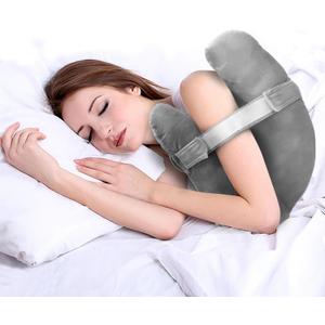 Shoulder Surgery Pillow, Super Soft Rotator Cuff Pillow for Sleeping, Relief from Shoulder Pain or Frozen Shoulder, for Post-Op Comfort, Arm & Shoulder Support & Healing(Charcoal Grey)