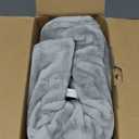 Massaging Weighted Heating Pad for Back Pain Relief,Heating Pads for Neck, Shoulder,Cramp,Portable Heated Pad with 3 Heat Settings & 6 Massage,18 Relaxing Combinations,Auto Off,20"*24",Light Grey