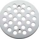 4-1/4 Inch Screw-in Round Shower Drain Cover Replacement Floor Drainer Grate with Screws (Chrome)