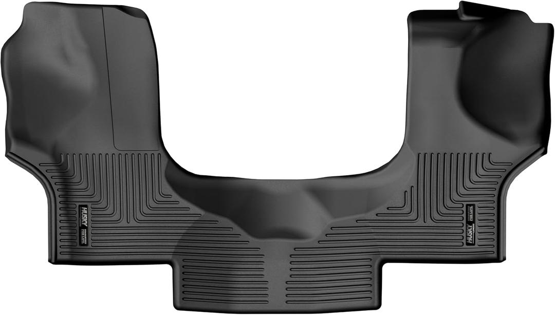 Husky Liners Weatherbeater Floor Mats | Fits 2015-2024 Chevrolet Express Van & GMC Savana Van 1500/2500 / 3500 | Front Row, 1-pc Black - 18741