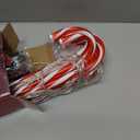 SPRKLINLIN Solar Christmas Lights Outdoor Decorations, 10 Pack Solar Christmas Candy Cane Lights with Snowflake, Outdoor Waterproof Pathway Lights for Patio, Garden, Yard, Street, Park, Holiday