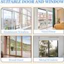 Sliding Glass Door LocksChild Safety Lock for Sliding Door HardwareWindow Door Locks for Extra Security. (6, Black)