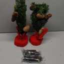 2 Pack Tabletop Christmas Tree with Lights Timer, Mini Small Christmas Tree Battery Operated 40 LED Artificial Cedar Xmas Tree Pinecones Lifelike Classics Branches Wooden Base Table Home Indoor Decor