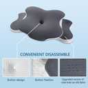 Ergo Pillow for Sleep Apnea, Neck Pain, and Snoring Relief | Cervical Neck Pillow for Side Sleepers | Orthopedic Memory Foam with Ergonomic Support
