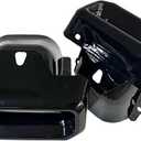 Pair Exhaust Tips Bezels Compatible with Chevy Silverado 1500 2019-2023, GMC Sierra 1500 2019-2024 Gloss Black