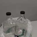 Laundry Detergent Dispenser for Laundry Room - Two Half Gallon Glass Jugs for Fabric Softener Dispenser, Liquid Laundry Soap Dispenser and Bleach - 64 oz. Black Commercial Liquid Pump Dispenser