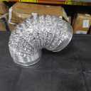 Cosmo 6 Inch 6 Foot Aluminum Flex Air Duct, Without Clamps, Ventilation Duct