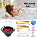 Freestanding Tub Drain Rough-in Kit, Bathtub Drain Kit with PVC Adapter and Brass Tail Pipes, Compatible with Free Standing Bathtubs, Copper Bathtub and Floor Mounted Bathtub