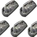 cciyu 5x Cab Marker Roof Running Light | Clear Len|Clear Light|Clearance Side Marker Light |Universal Mount Side Marker Trailer Lights|Surface Mount|Waterproof