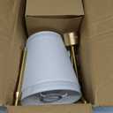 Depuley Battery Operated Wall Sconce: Set of 2 Wireless Wall Lights with 10000mAh Dimmable Bulbs and Remote for Bedroom - Rechargeable 15 Colors Gold Wall Lamp for Living Room Hallway