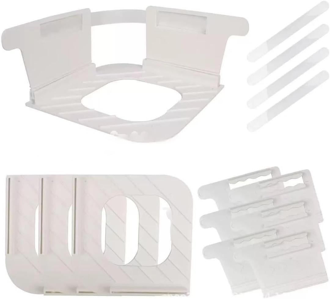 Open Corner Bed Sheet Holder with Lock Strips,Bed Sheet Straps,Lock Sheet Holders Keep Sheets Firm & Tight,No More Loose Sheets,Fit All Mattress Size Easy Installation(4pcs White)