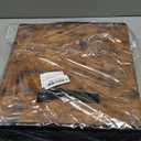 Stero Fabric Storage Cubes, 6 Pack Foldable Storage Bins with Handle, 13 Inch Box for Shelves, Closet, Organizer, Rustic Brown and Black