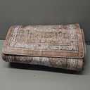 Collive Boho Kitchen Mats for Floor 2 Piece, Cushioned Anti Fatigue Mat Comfort Soft Standing Desk Carpet, Non Skid Wforaterproof Sink Rug for Home Office, Decor, 17.3"x29"+17.3"x47"