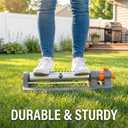 Oscillating Water Sprinkler for Yard, Lawn Sprinkler with 3-Way Adjustable Spray for Garden and Lawn Large Area Outside Watering, Matel Base