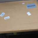 Narrow Baby Gate 24-29" Dog Gate Pressure Mounted Indoor Safety Gate for Stairs, Doorways, Hallways, No Drilling White Metal Pet Gate for Kids & Pets
