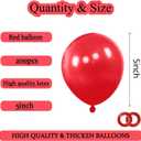 200pcs Red Balloons 5 Inch, Small Mini Latex Balloons for Party Birthday Baby Shower Anniversary Festival Arch Garland Decoration