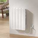 Electric Wall Heater for Indoor Use 700W Adjusting Thermostat Convection Space Heater Freestanding with Wheels Plug-in Electric Panel Heater Easy Control Knob Switch, Safety Features