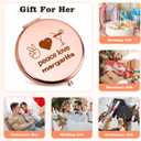 Drinking Lover Gift for Women Compact Mirror Margarita Lover Gifts Bartender Gift Tequila Cocktail Present Bartender Trip Bachelorette Party Christmas Birthday Present for Sister Folding Makeup Mirror