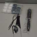 2200 Pcs Elastic Hair Bands with Hair Loop Styling Tool Set, Clear Mini Hair Bands and Black Elastic Hair Ties with Rubber Band Cutter Organizer Box Hair Accessories for Toddler Baby Girl Women