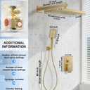 13" Rainfall Shower System with 3-Setting Handheld & Valve