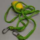 Kayak Tow Line, Pontoon Towing Rope with A Buoy Float, Drift Sock Anchor Rope for Fishing Boat/Sail Boat/Kayak Trolling Sock, Boat Accessories, with Stainless Steel Clips for Quick Connector, 13ft