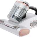 Mattress Vacuum Cleaner Bed Vacuum with 16Kpa Suction Power & 253.7nm UV-C Light & Ultrasonic & Heating & HEPA Filter Function & 35000 RPM/Min Single Brushroll Rotation & USB Charging Cable 500W