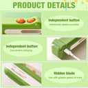 2 in 1 Mini Bag Sealer with Cutter and Magnet,Portable Handheld Rechargeable Heat Sealer, Crocodile Design Portable Sealing Machine Small Package Sealer for Chip Snack & Food Storage Travel(2pcs) (Green,Purple)