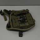 Heavy-Duty Tactical Dog Harness for Large Dogs, No Pull Adjustable Reflective Pet Vest with Molle System, K9 Military-Grade Control for Service Training, Outdoor & 10+ Breeds, Green Camo, X-Large (XL: 65-110 lbs (Chest: 29-38'', Neck: 21-30''))