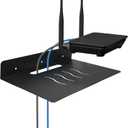 Steel Floating Shelves for Wall,Small Wall ShelfSuitable for Bedroom, Living Room, Bathroom, Kitchen, Office (Black, 11.81x8.46 in)