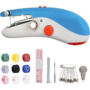 Handheld Sewing Machine for quick stitching, Mini Sewing Machine with Sewing Kits for Home DIY, Travel
