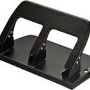 Officemate Medium Duty 3 Hole Punch with Ergonomic Handle, 30 Sheet Capacity, Black (90088)