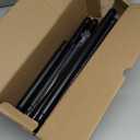 YaFex Heavy Duty Curtain Rods 32-60 Inch, 1 Inch Adjustable Curtain Rod for Windows, Black Short Window Treatment Rods with Aluminum Finials, Easy Installation