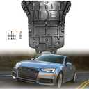 Engine Splash Shield Fit for Audi A4 S4 2017-2024 Lower Engine Case Guard Under Engine Cover Fit for Audi A5 S5 2018-2024 Front Engine Guard + Gearbox Guard Mud Flaps