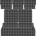 Cargo Mat for 2020-2024 2025 2026 Lincoln Aviator 7 Seats Trunk Mat & 2ND+3RD Row Rear Backrest Mat, All Weather Rear Cargo Liner Back Seat Cover Protector