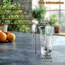 12 Pack heavy base Acrylic Plastic Shot Glasses, Unbreakable shot glass Perfect for Shot Dispenser, Bars, Parties, All Liquor, Cocktails & Family Game Night, (Capacity 1.2 oz Clear 12 Pack)