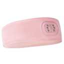 LED Sweat Headband - IVYWNT Wicking Headband with a Rechargeable Light Built-in, Non-Slip Sports Sweatband with Reflective Logo, Adjustable Closure and 3-Brightness Headlamp (Rose Quartz)