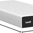 Lucid 10 Inch Memory Foam Mattress - Medium Feel - Infused with Refreshing Bamboo Charcoal and Cooling Gel - Bed in a Box - Temperature Regulating - Pressure Relief - Breathable - Twin XL Size