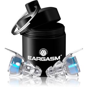 Eargasm High Fidelity Blue Earplugs for Concerts, Festivals, Musicians, DJs, Night-Life, Motorcycle Hearing Protection - Reusable Ear Plugs for High Fidelity Noise Reduction up to 21 dB