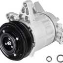 NEW Air Conditioner A/C Compressor with Clutch for Buick Allure 3.0L/3.6L 2010, LaCrosse 3.0L 2010, 3.6L 2010-2011, for Cadillac SRX 3.0 2010-2011, Saab 9-4X 3.0 2011, Replace CO22160LC