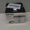 AROMA Rice Cooker, 3-Cup (Uncooked) / 6-Cup (Cooked), Small Rice Cooker, Oatmeal Cooker, Soup Maker, Auto Keep Warm, 1.5 Qt, White, ARC-363NG