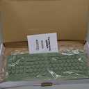 Wireless Keyboard and Mouse Combo, Full-Sized Wireless Keyboard and Adjustable DPI Mouse, 2.4GHz USB Receiver, Silent Keyboard and Mouse for PC, Windows, MAC, Desktop, Laptop (Avocado Green)