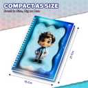 A5 3D Glossy Cover Spiral Notebook  Cute Hardcover Notebooks with 160 Pages/80 Sheets of Each  Kids School Notebooks for Girls & Boys (Pack of 4 (Apps, Takeoff, Doctor, Fire Car))