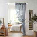 2PCS Spring Tension Curtain Rods 24 to 46 Inch White Spring Curtain Rod Short Curtains Rod Tension Small Curtains Rods for Window, (With Two Set Rod's Holder)