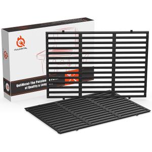 Genesis ii Grill Grates for Weber Genesis II 300 and Genesis II LX 300 Series Grills, Genesis II E&S 310 315 320 325 340, 18.75" Grill Parts for Weber Genesis 2, Weber 66095 66802,66805, Cast Iron